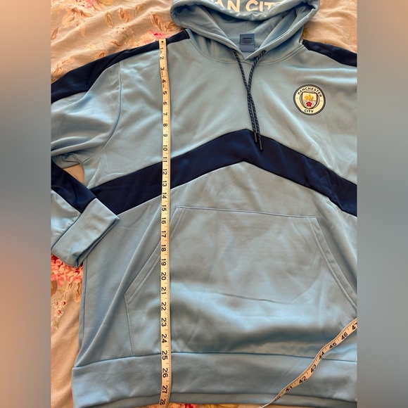 Manchester City F.C. Fleece Jacket Sweatshirt Official Soccer Hoodie Large - Picture 6 of 7